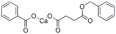 벤조일옥시[[3-(벤질옥시카르보닐)프로피오닐]옥시]칼슘 구조식 이미지
