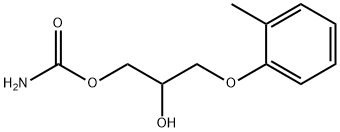 2-hydroxy-3-(o-tolyloxy)propyl carbamate Structure