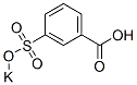 3-(Potassiosulfo)benzenecarboxylic acid Structure