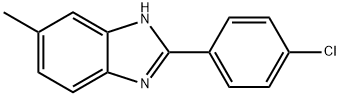 2-(4-CHLOROPHENYL)-5-METHYL-1H-BENZO[D]IMIDAZOLE 구조식 이미지