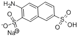 3-AMINO-2,7-NAPHTHALENEDISULFONIC ACID MONOSODIUM SALT 구조식 이미지