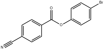 4-Cyanobenzoic acid 4-bromophenyl ester Structure