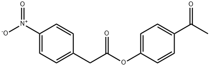 4-Nitrobenzeneacetic acid 4-acetylphenyl ester Structure