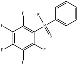 플루오로(펜타플루오로페닐)(페닐)포스핀황화물 구조식 이미지