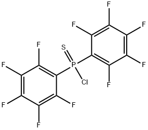 Bis(pentafluorophenyl)chlorophosphine sulfide Structure