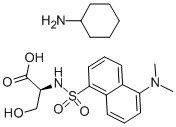 N-DANSYL-L-SERINE CYCLOHEXYLAMMONIUM SALT Structure