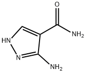 3-아미노-1H-피라졸-4-카르복스아미드 구조식 이미지