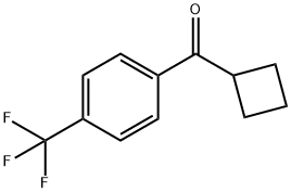 CYCLOBUTYL 4-TRIFLUOROMETHYLPHENYL KETONE Structure