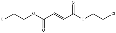 Fumaric acid bis(2-chloroethyl) ester 구조식 이미지