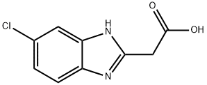 (5-CHLORO-1H-BENZOIMIDAZOL-2-YL)-ACETIC ACID Structure