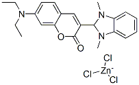 2-[7-(diethylamino)-2-oxo-2H-1-benzopyran-3-yl]-1,3-dimethyl-1H-benzimidazole trichlorozincate Structure