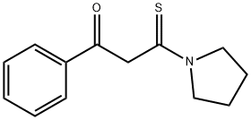 Pyrrolidine,  1-(3-oxo-3-phenyl-1-thioxopropyl)-  (9CI) 구조식 이미지