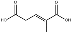 2-methyl-2-pentenedioic acid 구조식 이미지