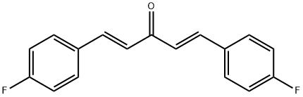 TRANS,TRANS-BIS(4-FLUOROBENZYLIDENE)ACETONE Structure