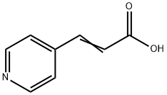 4-Pyridineacrylic acid 구조식 이미지