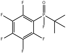 (1,1-Dimethylethyl)(pentafluorophenyl)fluorophosphine oxide Structure