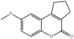 8-methoxy-2,3-dihydrocyclopenta[c]chromen-4(1H)-one Structure