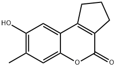 Cyclopenta[c][1]benzopyran-4(1H)-one, 2,3-dihydro-8-hydroxy-7-methyl- (9CI) 구조식 이미지