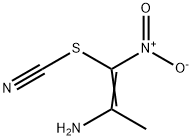 Thiocyanic  acid,  2-amino-1-nitro-1-propenyl  ester  (9CI) Structure