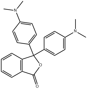 3,3-bis[4-(dimethylamino)phenyl]phthalide 구조식 이미지
