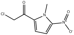 Ethanone, 2-chloro-1-(1-methyl-5-nitro-1H-pyrrol-yl)- (9CI) 구조식 이미지