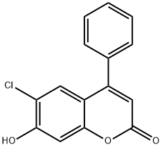 6-CHLORO-7-HYDROXY-4-PHENYL-2H-CHROMEN-2-ONE Structure
