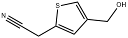 2-Thiopheneacetonitrile, 4-(hydroxymethyl)- (9CI) Structure