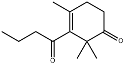 2,2,4-Trimethyl-3-(1-oxobutyl)-3-cyclohexen-1-one Structure