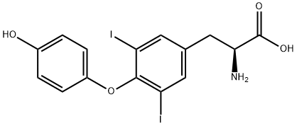 3,5-DIIODO-DL-티로닌 구조식 이미지