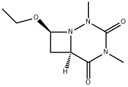 1,2,4-Triazabicyclo[4.2.0]octane-3,5-dione,8-ethoxy-2,4-dimethyl-,trans-(9CI) Structure