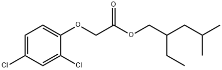 2,4-D, 2-ethyl-4-methylpentyl ester. Structure