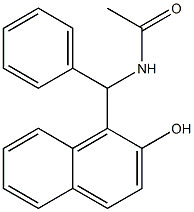 N-[(2-히드록시나프탈렌-1-일)-페닐-메틸]아세트아미드 구조식 이미지
