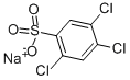 2,4,5-Trichlorobenzenesulfonic acid sodium salt Structure