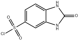2-OXO-2,3-DIHYDRO-1H-BENZOIMIDAZOLE-5-SULFONYL CHLORIDE 구조식 이미지