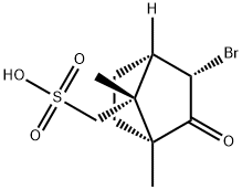 [1R-(endo,anti)]-3-bromo-2-oxobornane-8-sulphonic acid  Structure