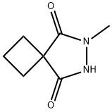 6,7-디아자스피로[3.4]옥탄-5,8-디온,6-메틸- 구조식 이미지