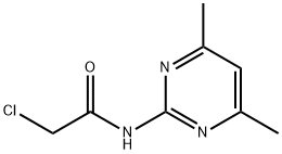 2-클로로-N-(4,6-디메틸-피리미딘-2-일)-아세트아미드 구조식 이미지