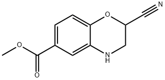METHYL 2-CYANO-3,4-DIHYDRO-2H-BENZO[B][1,4]OXAZINE-6-CARBOXYLATE Structure