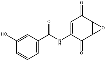 Benzamide, N-(2,5-dioxo-7-oxabicyclo[4.1.0]hept-3-en-3-yl)-3-hydroxy- (9CI) Structure