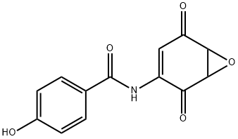 Benzamide, N-(2,5-dioxo-7-oxabicyclo[4.1.0]hept-3-en-3-yl)-4-hydroxy- (9CI) Structure