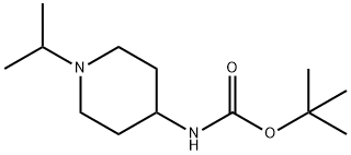 tert-부틸(1-이소프로필피페리딘-4-일)카바메이트 구조식 이미지