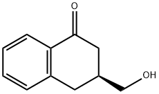 1(2H)-Naphthalenone,3,4-dihydro-3-(hydroxymethyl)-,(3S)-(9CI) 구조식 이미지