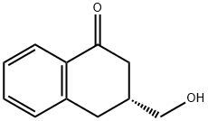 1(2H)-Naphthalenone,3,4-dihydro-3-(hydroxymethyl)-,(3R)-(9CI) Structure