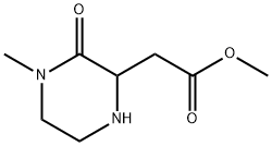 2-피페라진아세트산,4-메틸-3-옥소-,메틸에스테르(9CI) 구조식 이미지