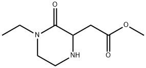 2-Piperazineaceticacid,4-ethyl-3-oxo-,methylester(9CI) Structure