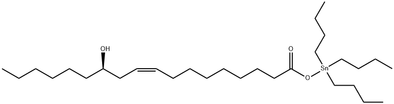 [R-(Z)]-18-oxo-18-[(tributylstannyl)oxy]octadec-9-en-7-ol  Structure