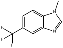 1-METHYL-5-TRIFLUOROMETHYLBENZIMIDAZOLE Structure