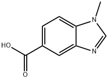 1-метил-1H-бензимидазол-5-карбоновая кислота структурированное изображение