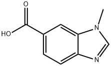 1H-벤지미다졸-6-카르복실산,1-메틸-(9CI) 구조식 이미지