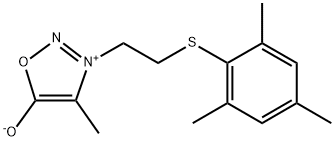 3-(2-(2,4,6-trimethylphenyl)thioethyl)-4-methylsydnone Structure